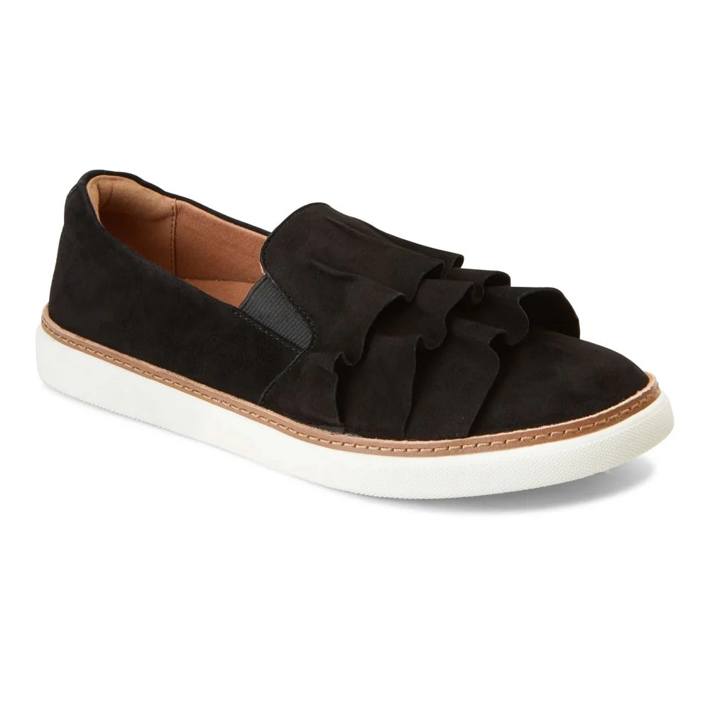 Vionic Mahalo Suede Slip On w/ Ruffle size 8